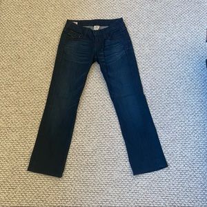 True Religion straight leg cropped Billy jeans